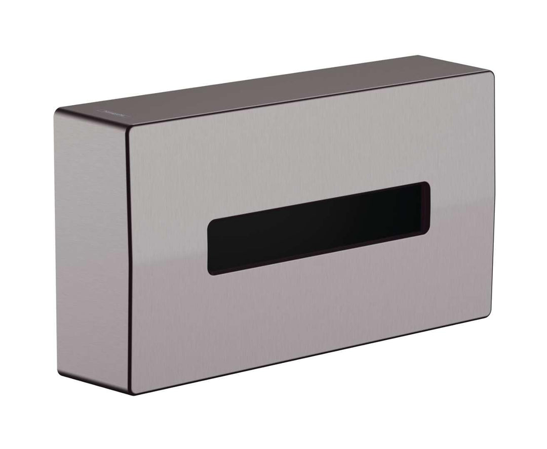 hansgrohe Kosmetiktuchox AddStoris, Taschentuchbox, Brushed Black Chrome, Brushed Black Chrome