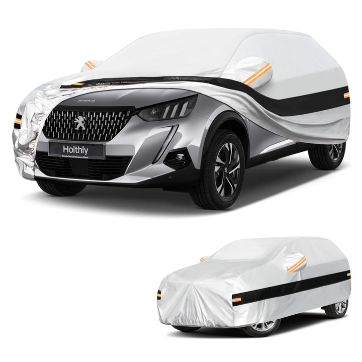 Autoabdeckung SUV Passend für Peugeot 2008（2013-2026） 10 Schichten Vollgarage Auto Abdeckplane 100%
