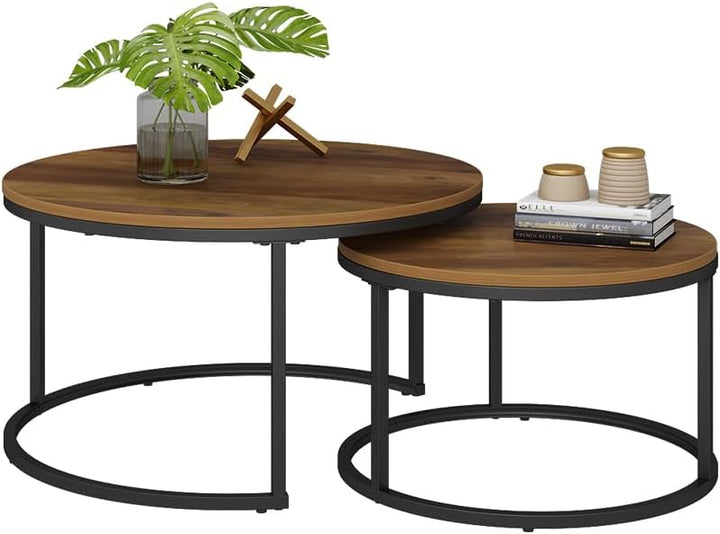 Vicco Couchtisch Set Montreal, Antikholz, 77 x 40 cm 2 Teile