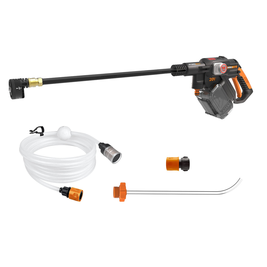 WORX WG633E.9 Hydroshot Akku-Hochdruckreiniger 20V - 56 Bar Max. Druck - zur Reinigung & Bewässerung