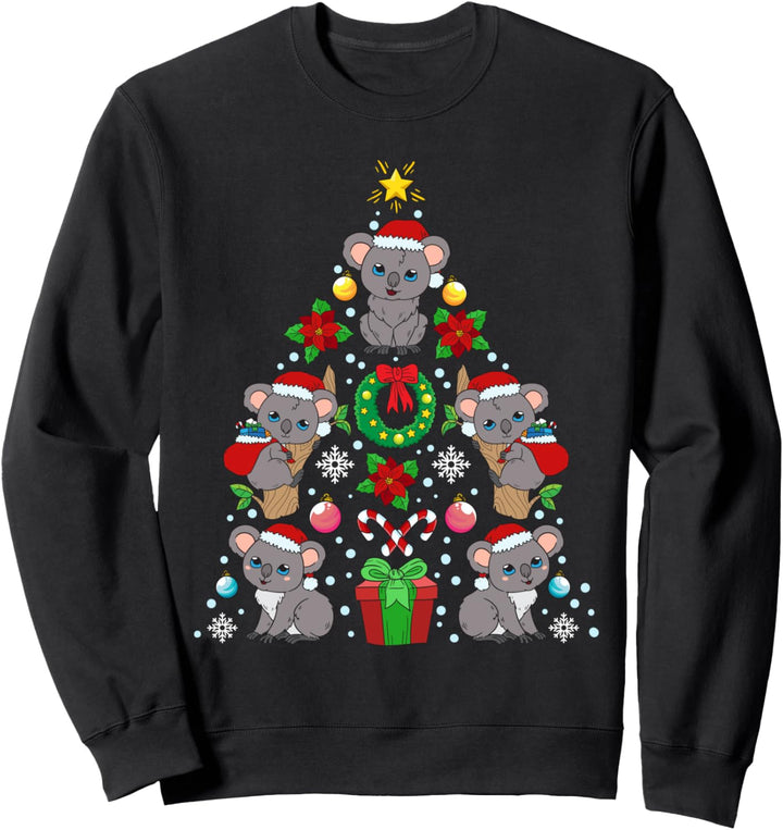 Koala Weihnachtsbaum Weihnachten Koalabär Geschenk Sweatshirt