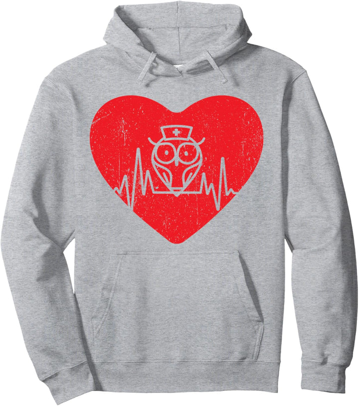 Herzschlag Krankenschwester Pflegerin Pullover Hoodie