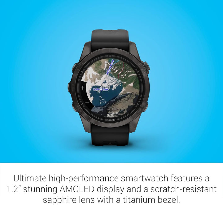 Garmin epix Pro (Gen 2) Sapphire Edition, 42 mm, Hochleistungs-Smartwatch, fortschrittliche Training