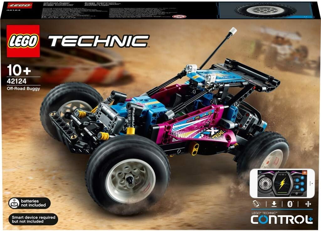 LEGO 42124 Technic Geländewagen, Control+ App-gesteuertes Rennauto Spielzeug für Jungen und Mädchen