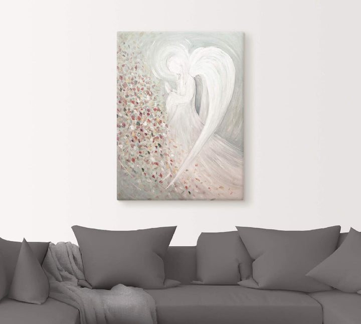 ARTland Leinwandbilder Wandbild Bild auf Leinwand 45x60 cm Wanddeko Engel Flügel Fantasy Religion Ab
