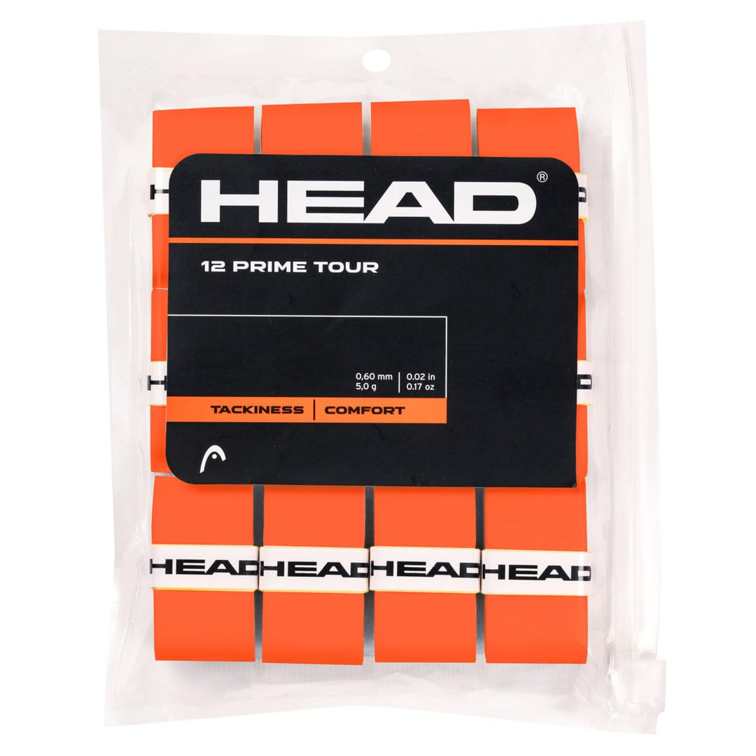 HEAD Unisex-Adult 12 Prime Tour Tennis Griffband Einheitsgrösse Orange, Einheitsgrösse Orange