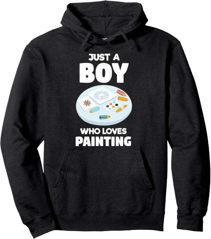 Nur ein Junge Malerei malen Maler & Künstler Malerei Pullover Hoodie