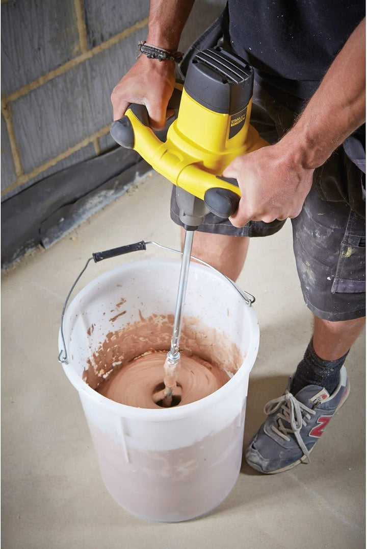Stanley FatMax 2-Gang Rührgerät FME190(1600 Watt, 80 Nm, max. Mischvolumen 120 Liter, M14 Werkzeugau