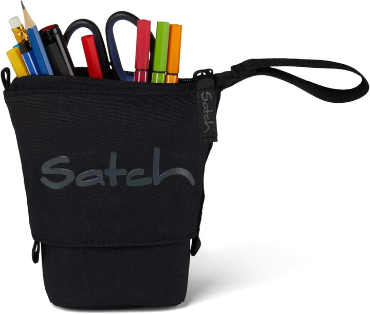 Satch Pencil Slider Federmäppchen Stiftehalter zum Stehen 3 Innenfächer Geheimfach Recycelte Materia