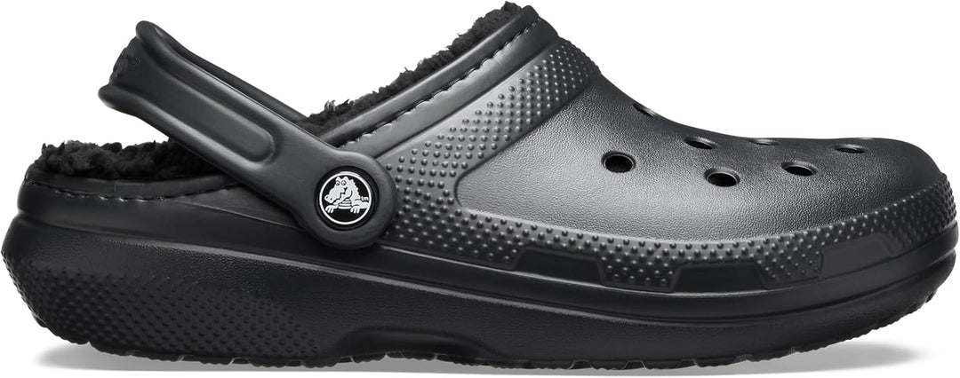 Crocs Unisex Classic Lined Clogs 33/34 EU Schwarz, 33/34 EU Schwarz