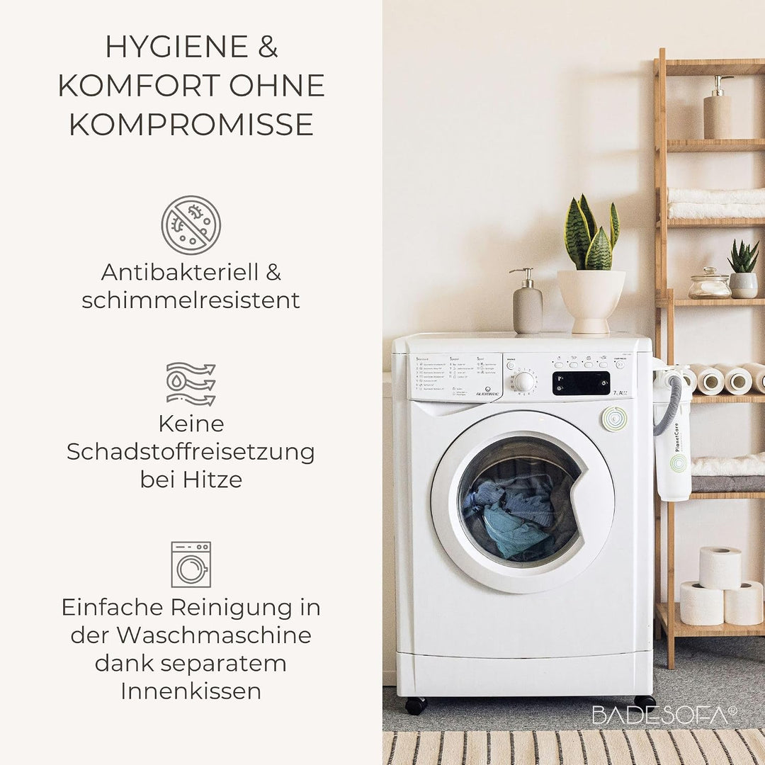 SAUNASOFA™ Zirbenkissen für Sauna – Duftkissen aus 100% Bio-Baumwolle, skandinavisches Design – Hand