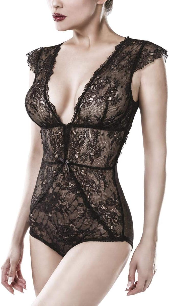 Grey Velvet Damen Bodys-800000034141 Body, Schwarz, M