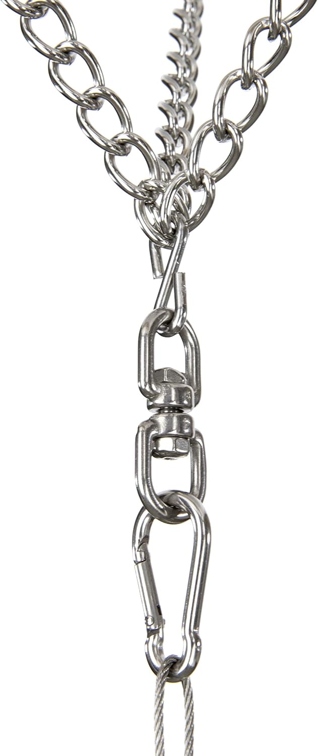 HeRo24 Edelstahl- Dreibein Schwenker Grillgestell mit Kurbel,Kette,Hacken und Wirbel,Ohne ROST!!