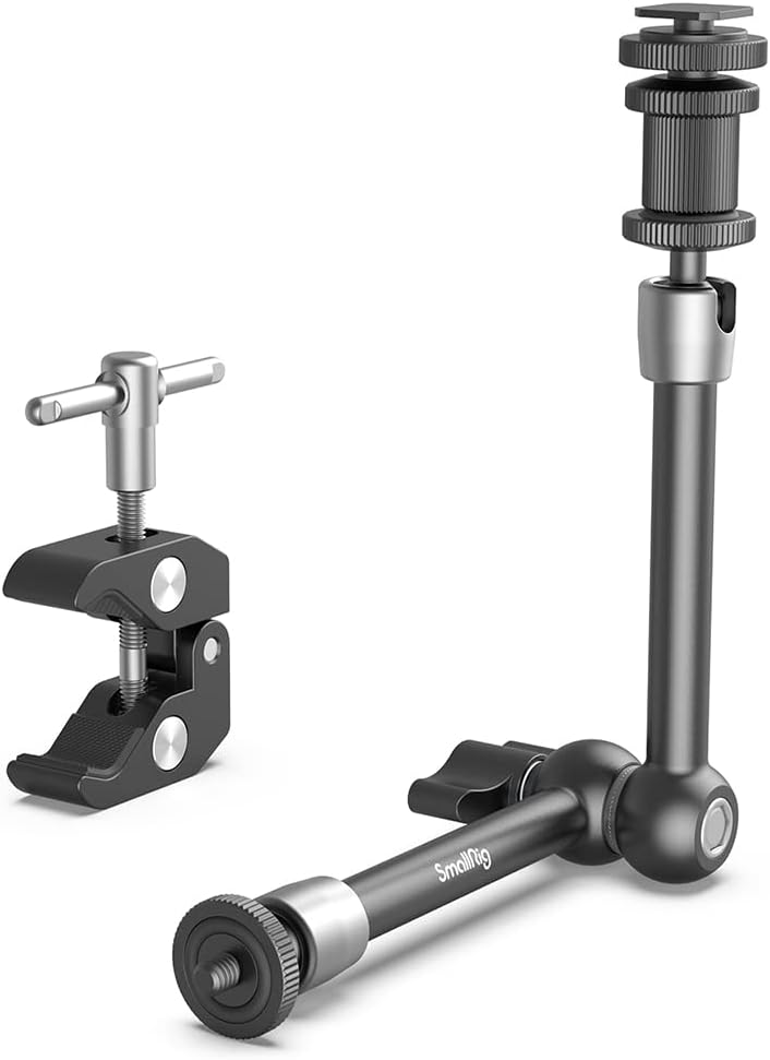 SMALLRIG Super Clamp und Magic Arm (11") mit Kaltschuhhalterung für Monitor, LED-Licht, Mikrofon - 3
