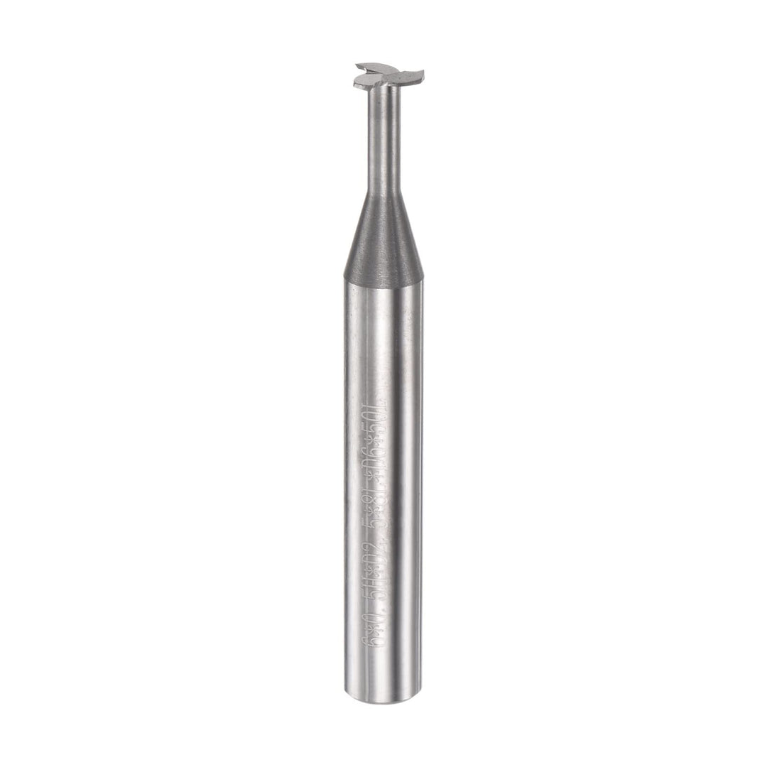 sourcing map T Schlitz Schaftfräser Fräser 6mm Schnitt 0.5mm Tiefe 6mm Schaft Solid Hartmetall 3 Flö