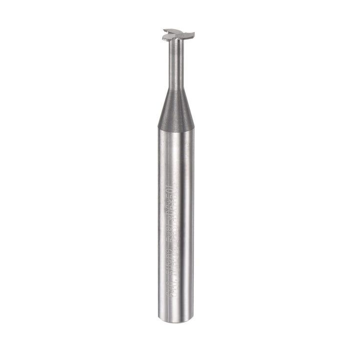 sourcing map T Schlitz Schaftfräser Fräser 6mm Schnitt 0.5mm Tiefe 6mm Schaft Solid Hartmetall 3 Flö