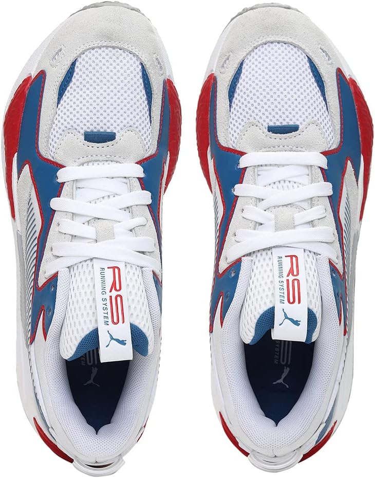 PUMA Unisex Rs-z ReinventionSneaker 38 EU Puma White Vallarta Blue High Risk Red, 38 EU Puma White V
