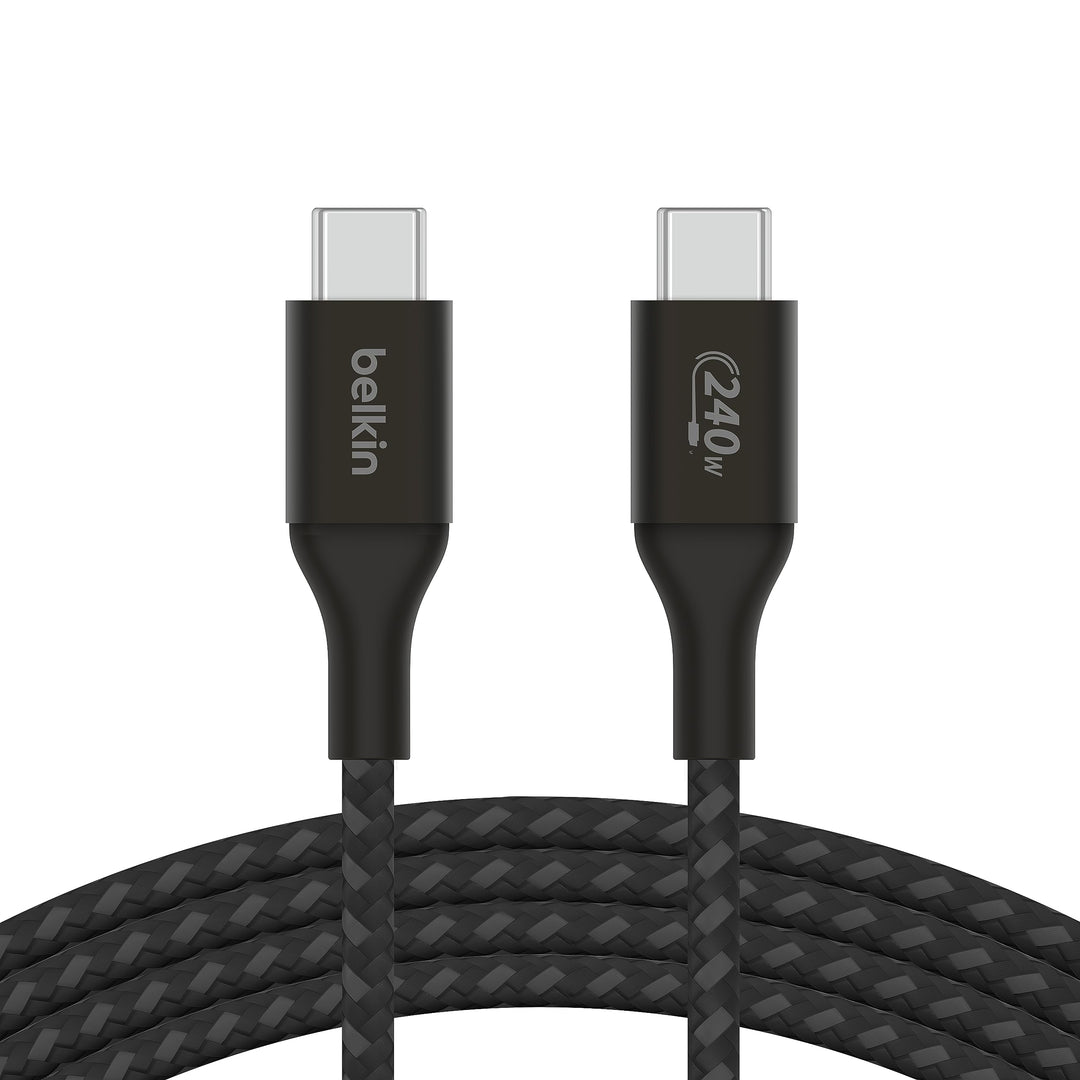 Belkin BoostCharge USB-C-auf-USB-C-Ladekabel, Schnellladekabel mit 240 W Power Delivery, USB-IF-zert