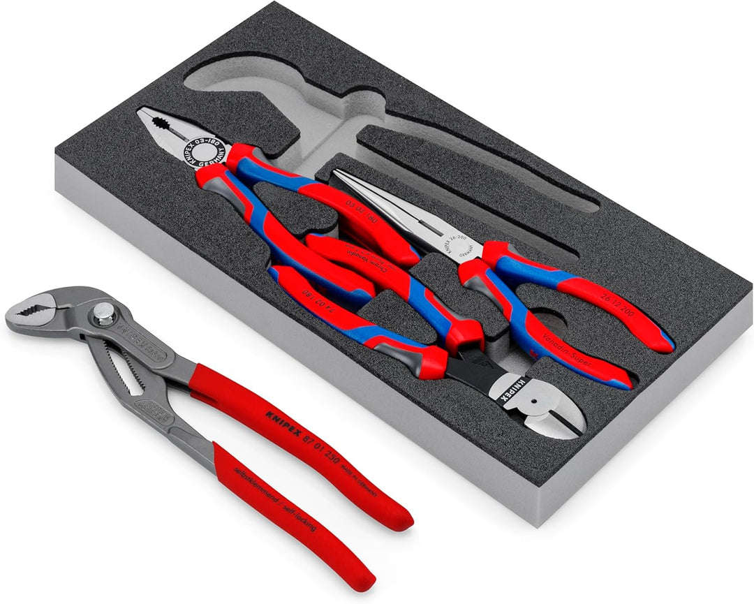 Knipex Zangen-Set in Schaumstoffeinlage 00 20 01 V15 Single, Single