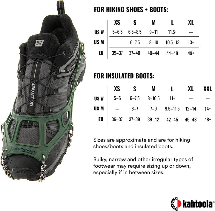Kahtoola Microspikes Footwear Traction – 2015/16 Waldgrün L, Waldgrün L