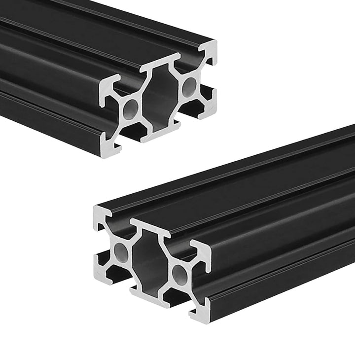 Coavoo AluProfil 2040 Alu Profil 500mm T Typ Schwarz Aluminium Profile 20x40 Europäischer Standard E