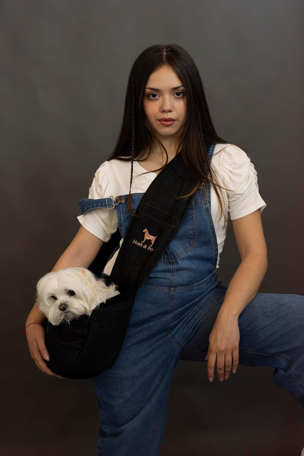 Noah &amp; Paw Hundetragetasche für Kleine Hunde bis 10kg, Hundetasche mit Verstellbarem Schultergurt, u