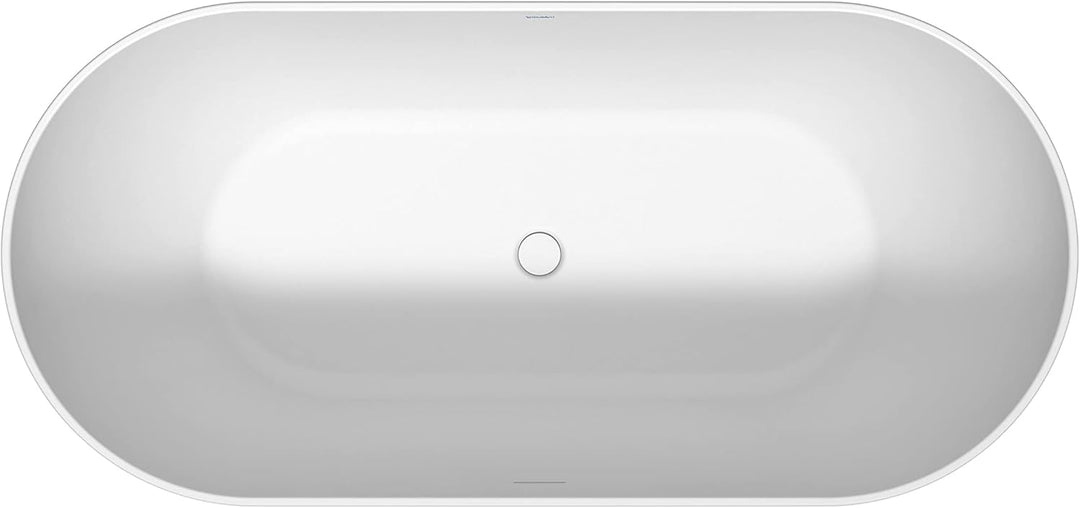 DURAVIT Freistehende Badewanne aus Acryl Standbadewanne DuraMuna in Weiss glänzend 170x80 cm Füllmen