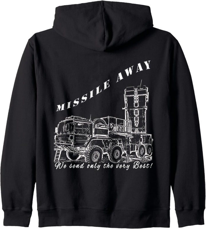 Missile Away Flugabwehr Raketensystem HAWK Patriot Roland Kapuzenjacke