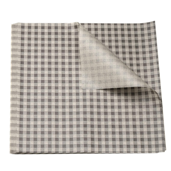 QUARKZMAN 100 Blatt Backpapier 30 x 30cm Karierte Deli Papierblätter Fettdichte Burger Papier Vintag