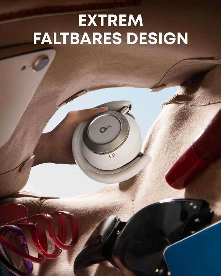 soundcore by Anker Space One Pro Kabellose Kopfhörer, Adaptives aktives Noise Cancelling, 6 Mikros,