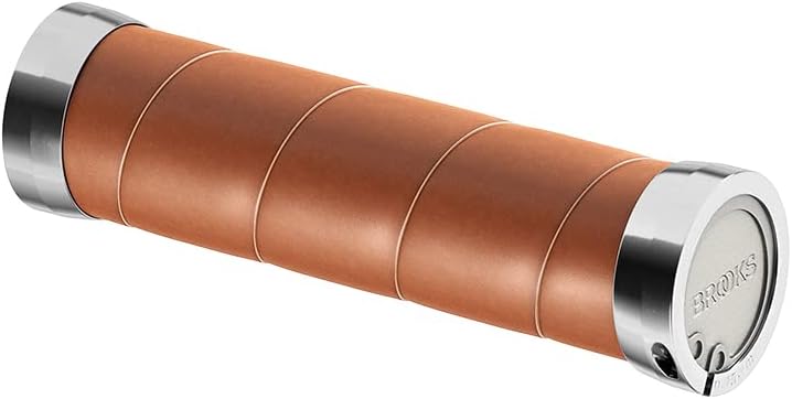 Brooks Art: Uni Slender Ledergriffe (130 + 130 mm) – Honey – New22 Lenker, goldfarben, Standard