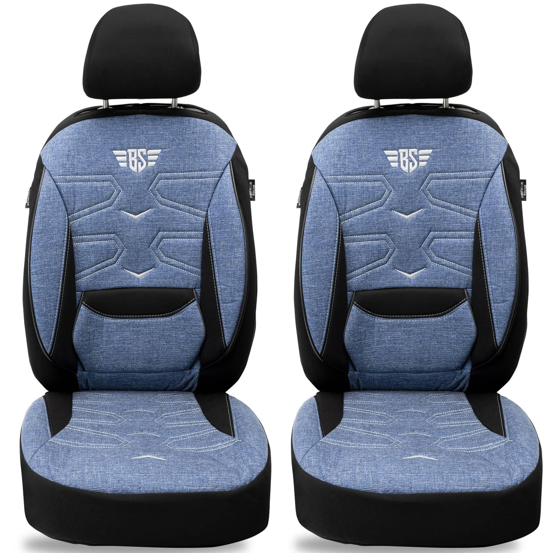 BREMER SITZBEZÜGE Mass Sitzbezüge Schonbezüge für Mercedes GLK X204 KT306 KT306 - Schwarz/Blau GLK X