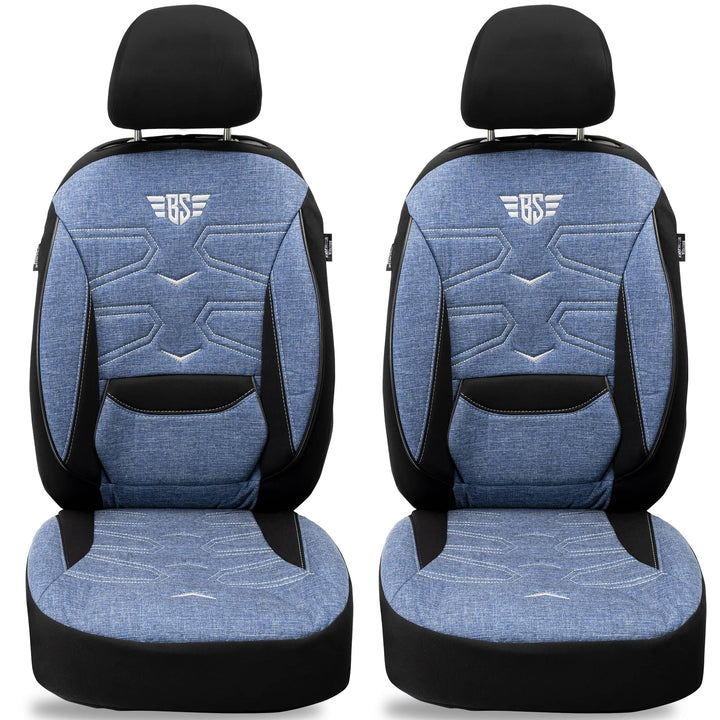 BREMER SITZBEZÜGE Mass Sitzbezüge Schonbezüge für Mercedes GLK X204 KT306 KT306 - Schwarz/Blau GLK X