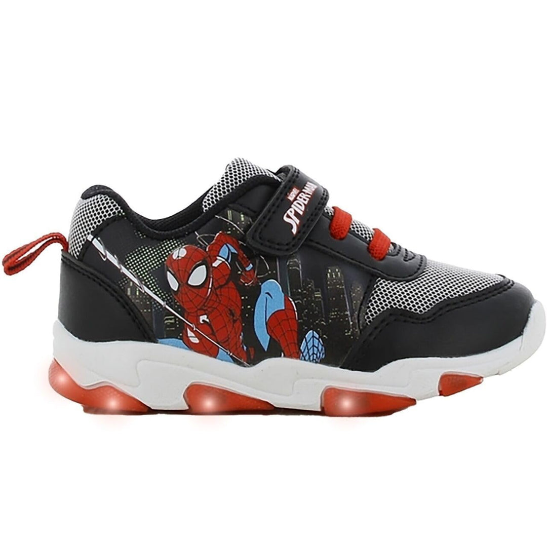 Leomil Spiderman Blinkschuhe Jungen Spiderman Schuhe Kinder, Ideal for Schule und Freizeit 26 EU Sch