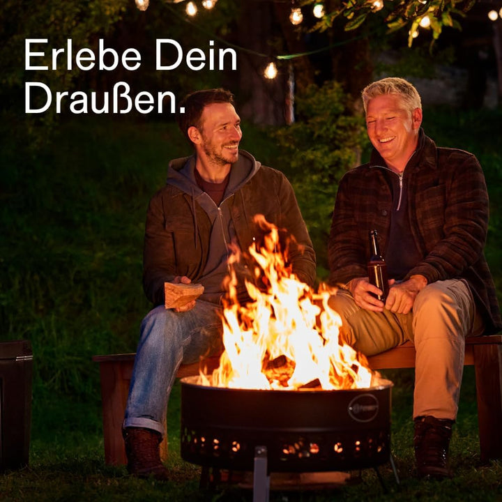 Petromax Tyropit Feuerschale - Feuerkorb für den Garten oder unterwegs beim Camping - standfest und