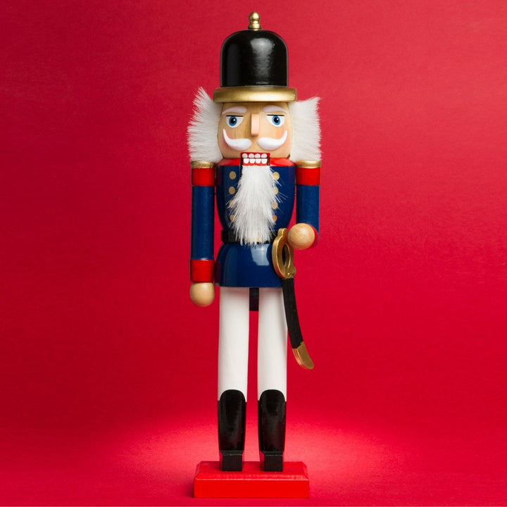 Sikora NK-A Deko Nussknacker Figur aus Holz Verschiedene Motive 2 Grössen, Farbe/Modell:A04 blau - S