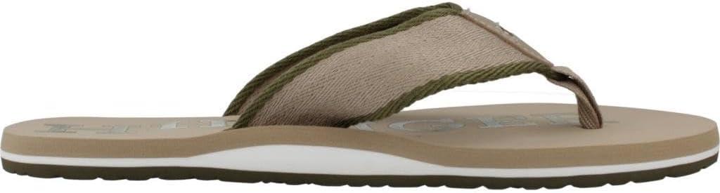 Tommy Hilfiger Herren Patch Hilfiger Beach Sandal Flip-Flop 40 EU Beige, 40 EU Beige