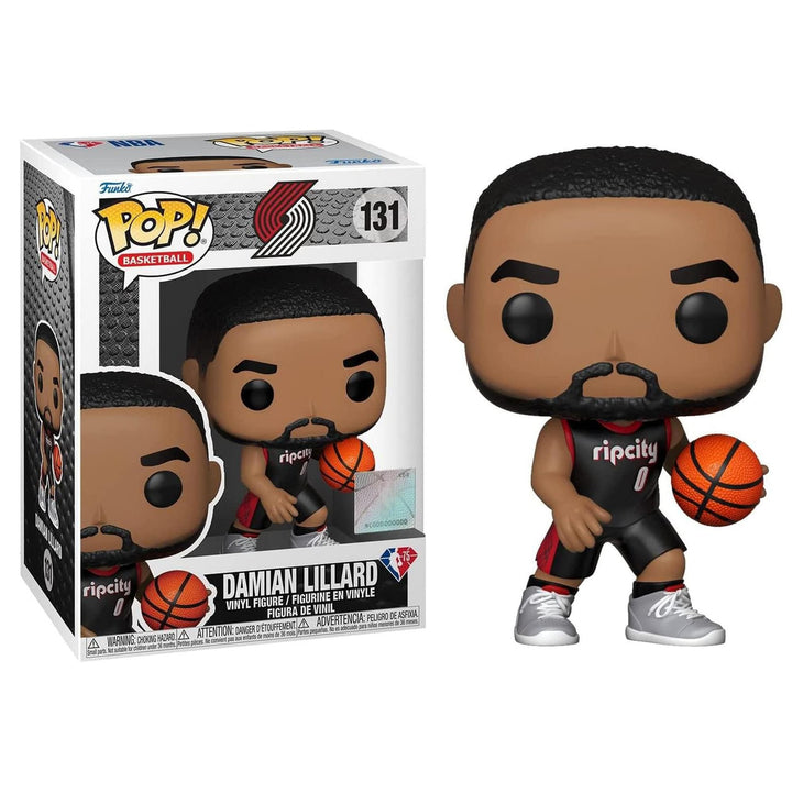 Funko POP! NBA: Blazers - Damian Lillard - (White Jersey) - Vinyl-Sammelfigur - Geschenkidee - Offiz