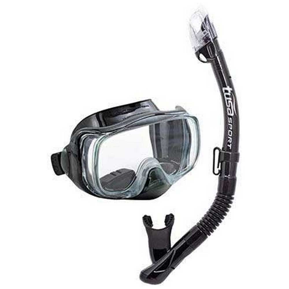 TUSA Sport Imprex 3D Dry Schnorchelset schnorchel-maske trocken schnorchel silikon, erwachsene Schwa