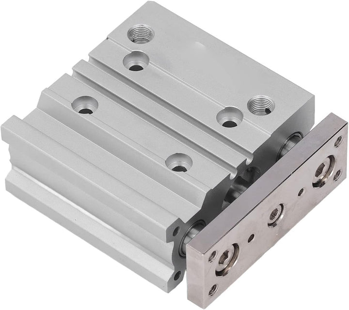 Luftzylinder Pneumatisch 3 Stangen Aluminiumlegierung 20 Mm Bohrung 40 Mm Hub Dual Action PT1/8
