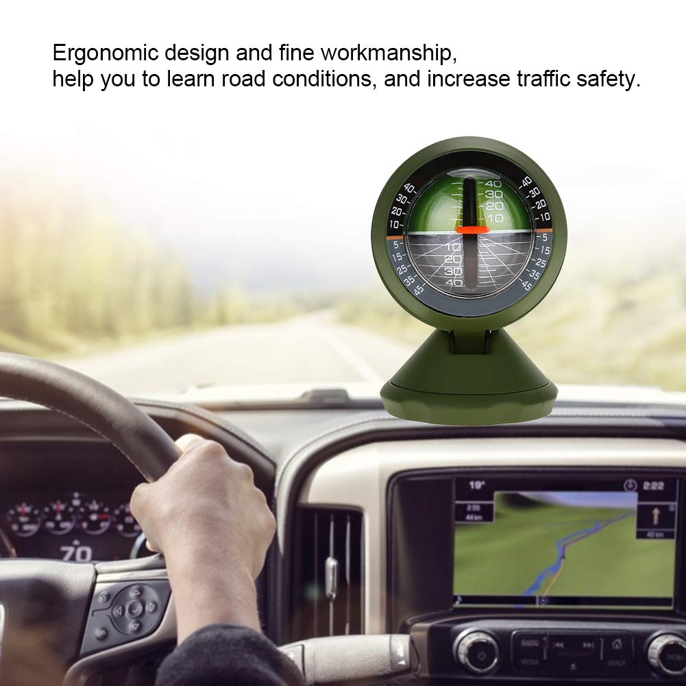 Auto Kompass Neigungsmesser, Level Kompass 360 Grad Drehbar Ausrüstung Winkel Balancer Steigung Nive