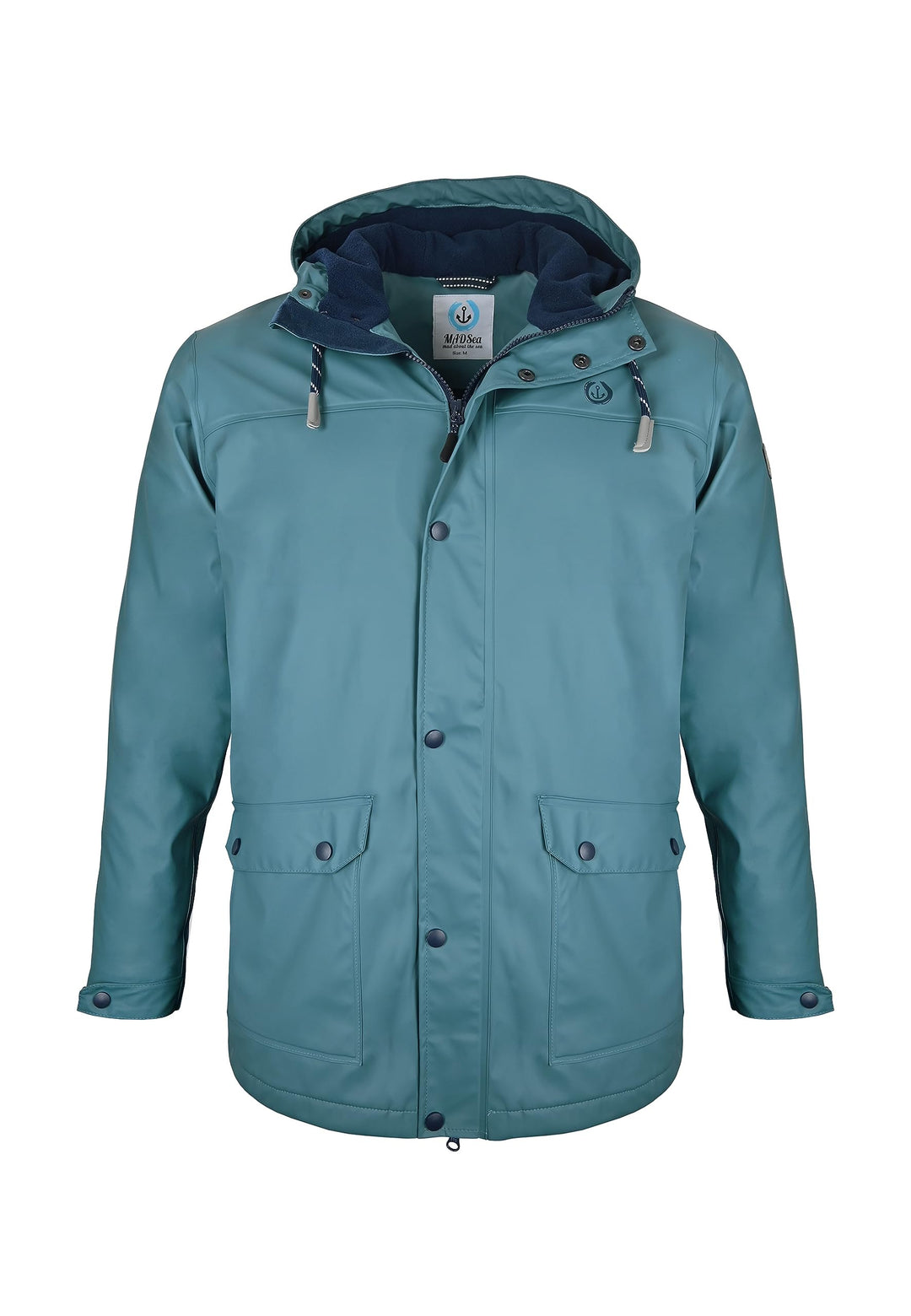 MADSea Herren Regenjacke Friesennerz warm mit Fleece gefüttert 3XL petrolblau, 3XL petrolblau