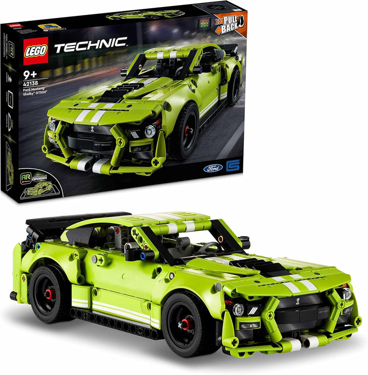 LEGO 42138 Technic Ford Mustang Shelby GT500, Modellauto-Bausatz, Spielzeugauto, Rennauto für Kinder