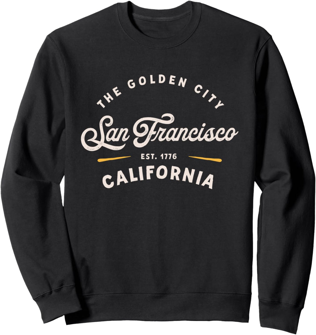 Rustic Classic San Francisco California 1776 USA Novelty Sweatshirt