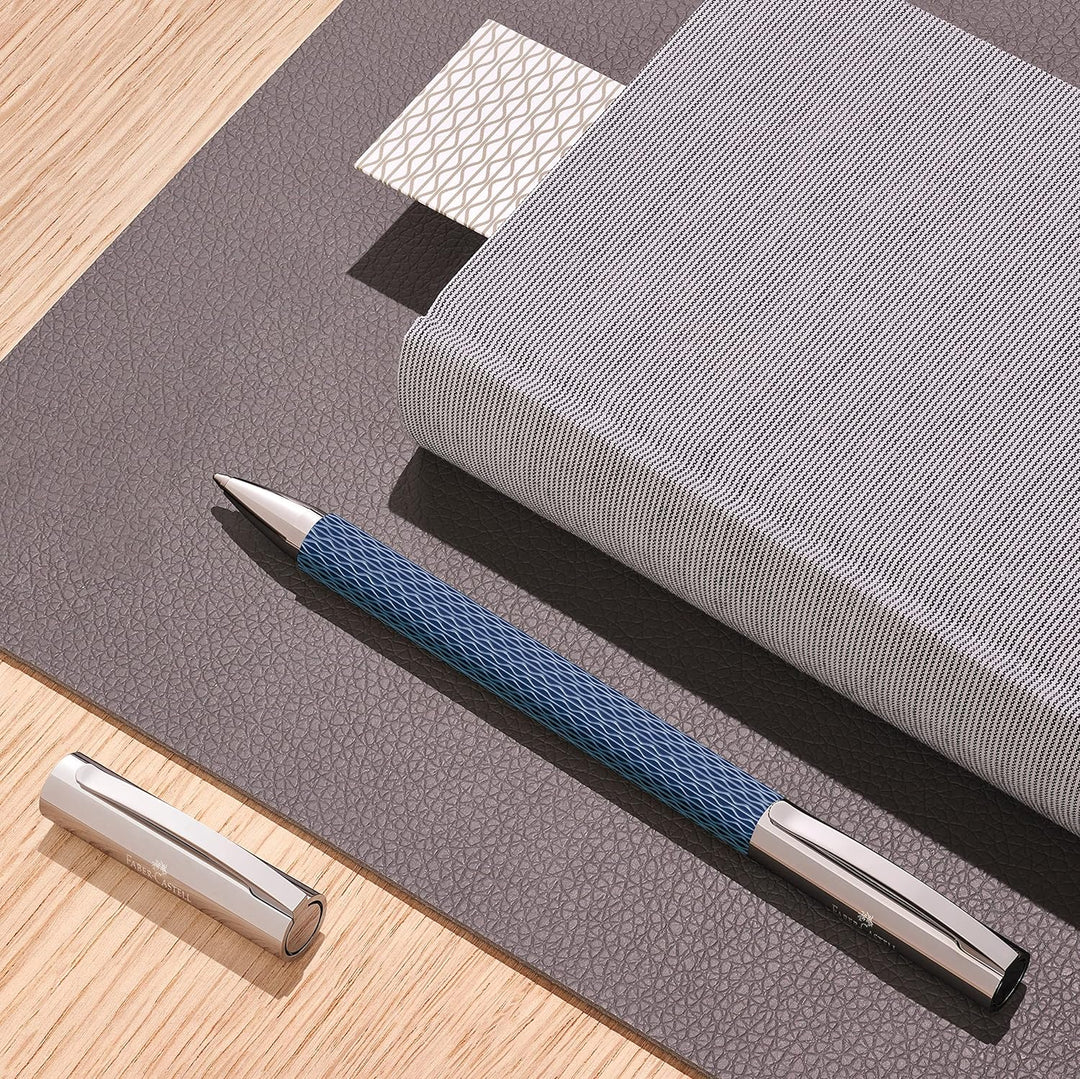 Faber-Castell 147125 - Dreh-Kugelschreiber, Ambition OpArt Deep Water, 1 Stück Deep Water Kugelschre