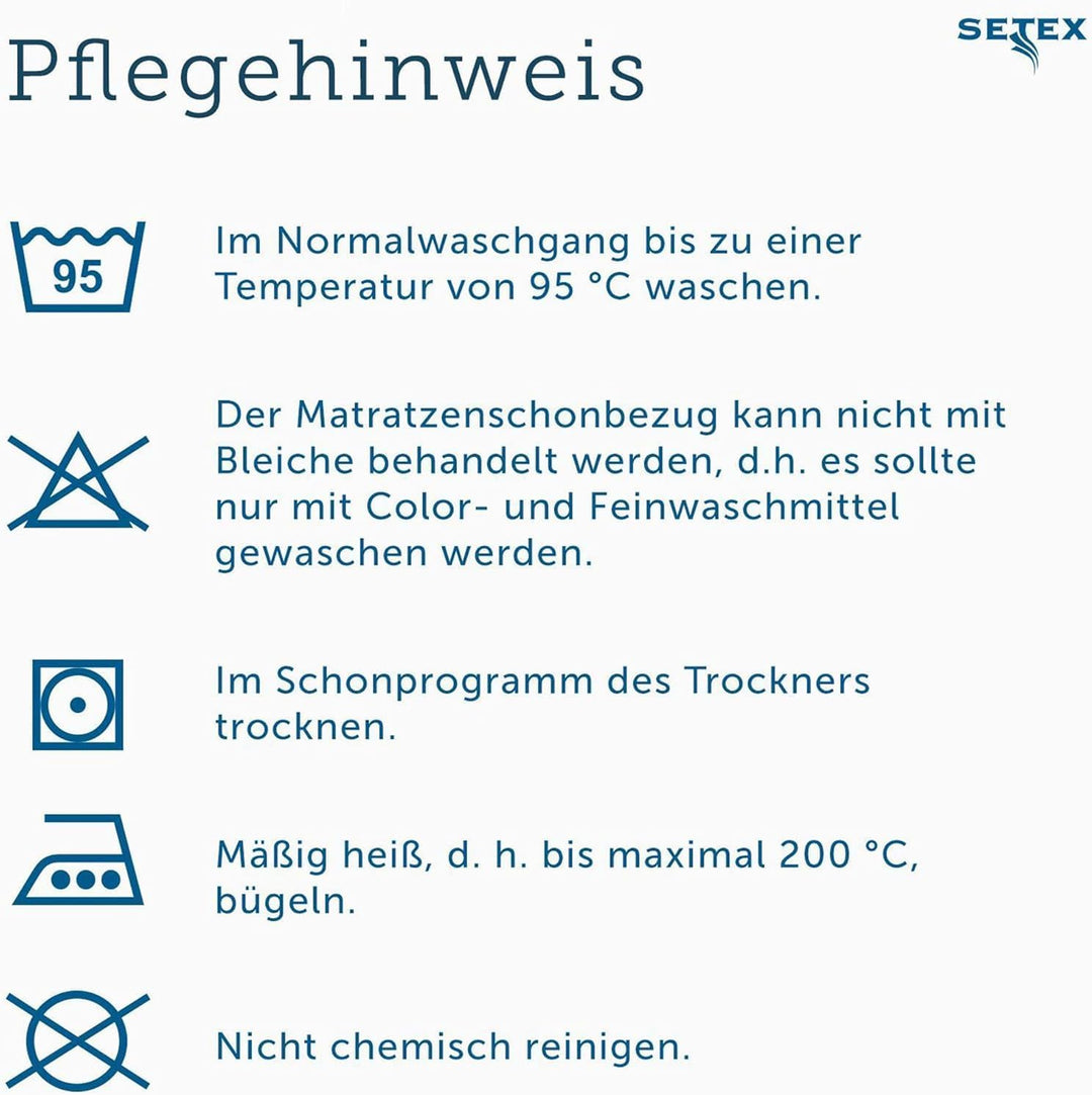SETEX Molton Matratzenschutz, 90 x 200 cm, Eckgummis, Matratzenschoner aus 100 % Baumwolle, Basic, N