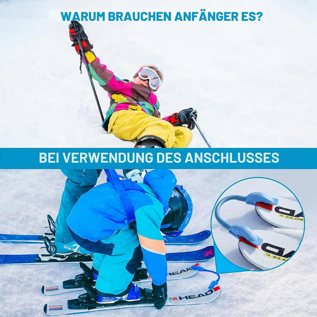 Wedgease - Ski Tip Connector - Teach Kids to Ski - Ski Trainer by Launch Pad Türkis, Türkis
