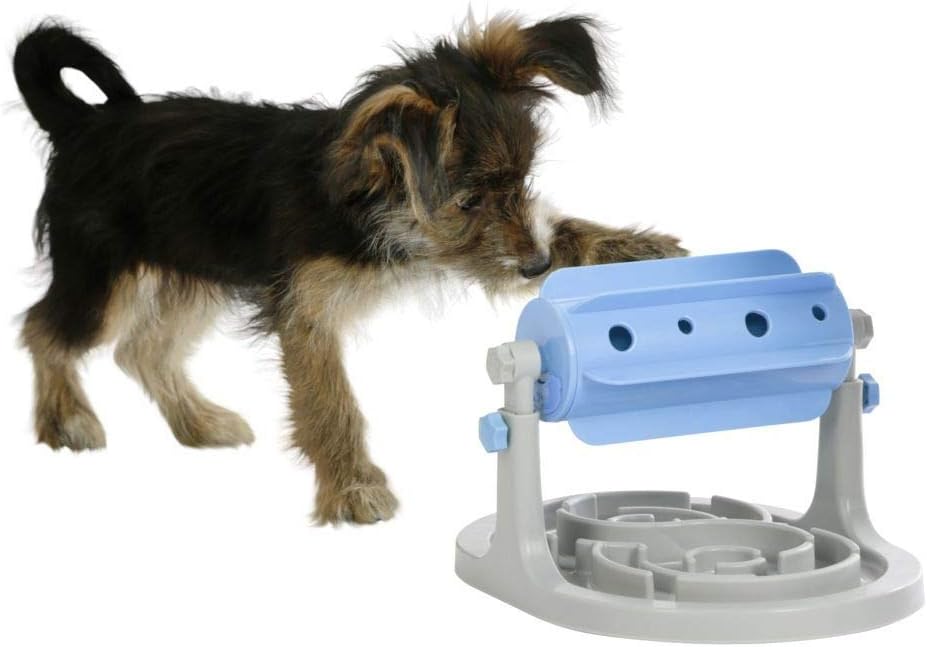 Kerbl Pet Snackrolle Anti-Schling grau/blau, 27x32x20-26cm