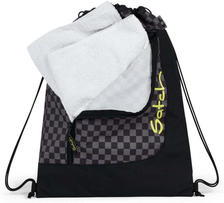 Satch Pack Schulrucksack Set 3tlg. inkl. Schlamperbox und Sportbeutel (Blackjack), Blackjack