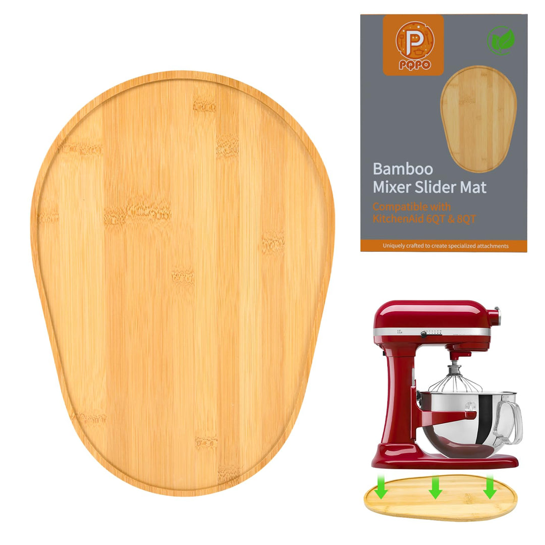 Bamboo Mixer Schieber kompatibel mit Kitchen Aid 6/7/8 Quart Bowl-Lift Stand Mixer, KN256WW Küche At
